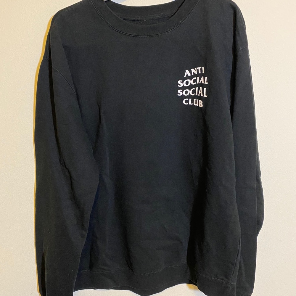 Anti Social Social Club Men's Black Long-Sleeve Tee